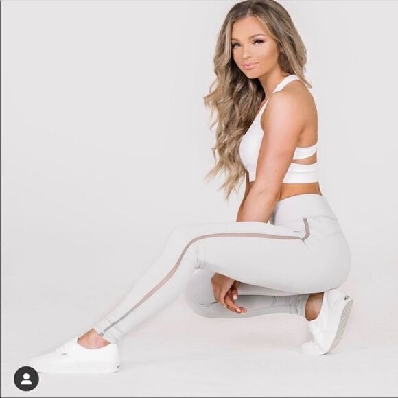 Buff Bunny Grey Tummy Control Leggings - Picture 1 of 9